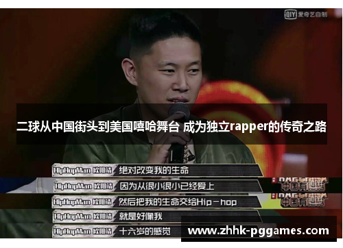 二球从中国街头到美国嘻哈舞台 成为独立rapper的传奇之路